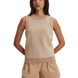Jenson Stitch Knit Tank Taupe