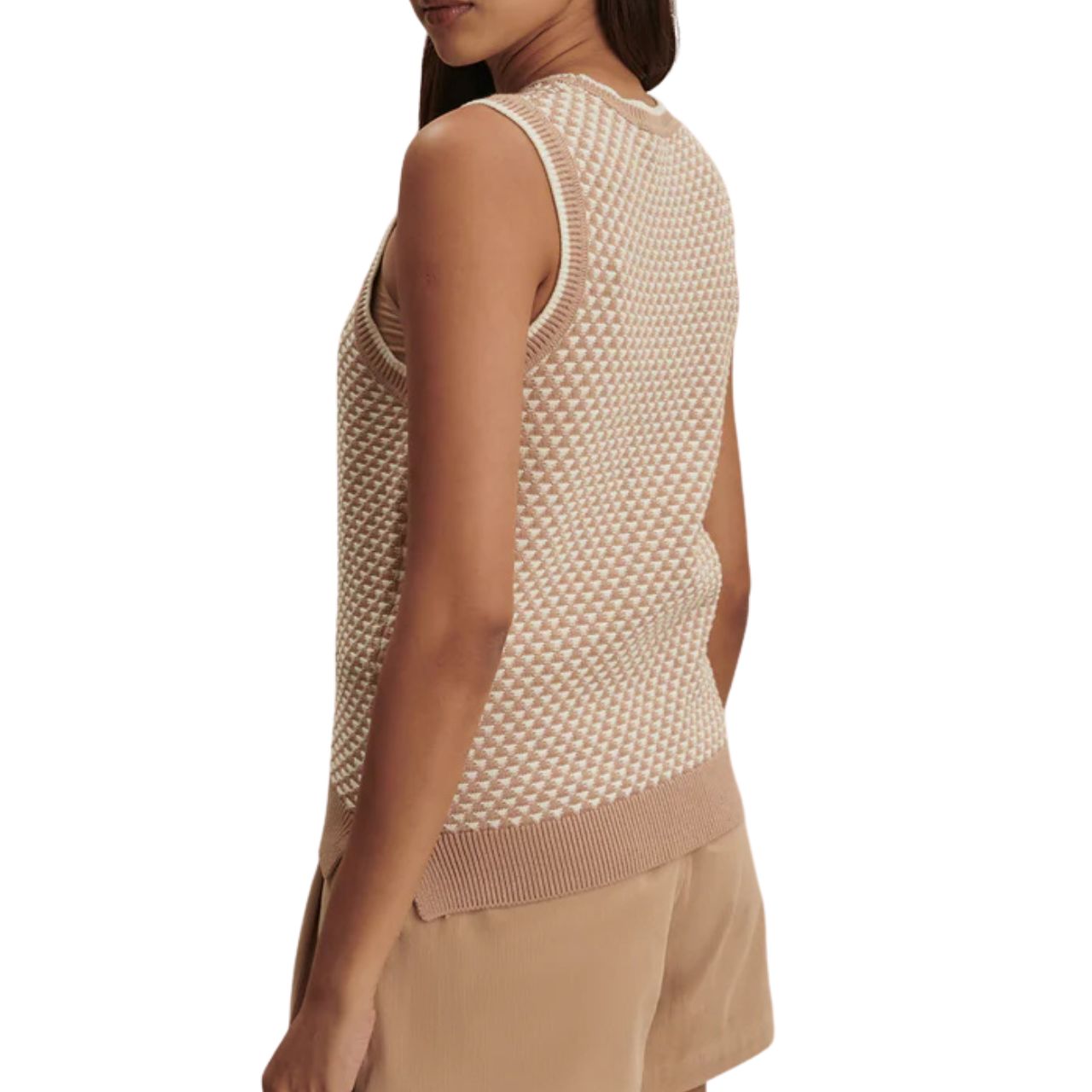 Jenson Stitch Knit Tank Taupe