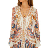 Sea Garden Off White Long Dress