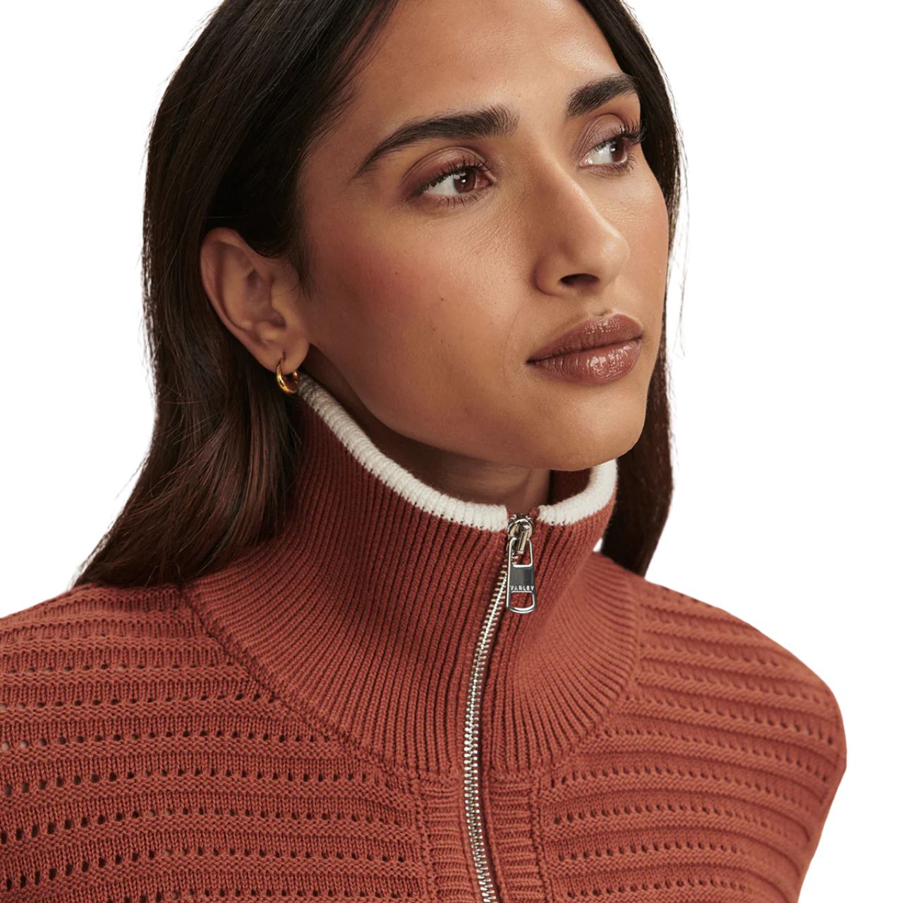 Morwenna Half Zip Maple