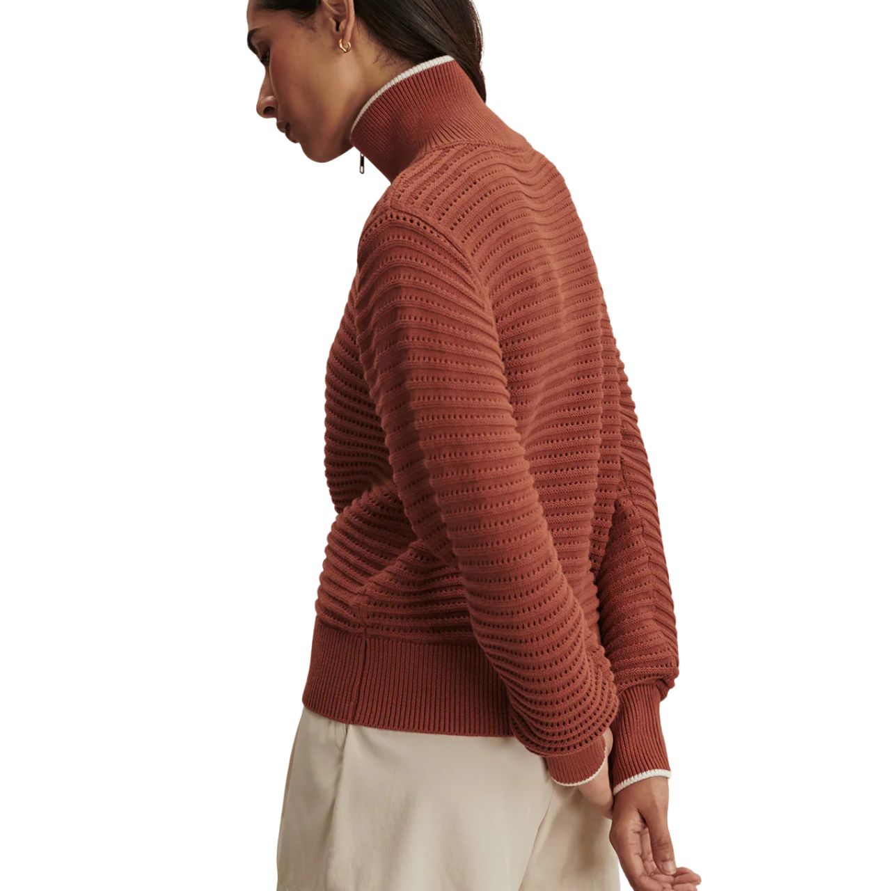 Morwenna Half Zip Maple