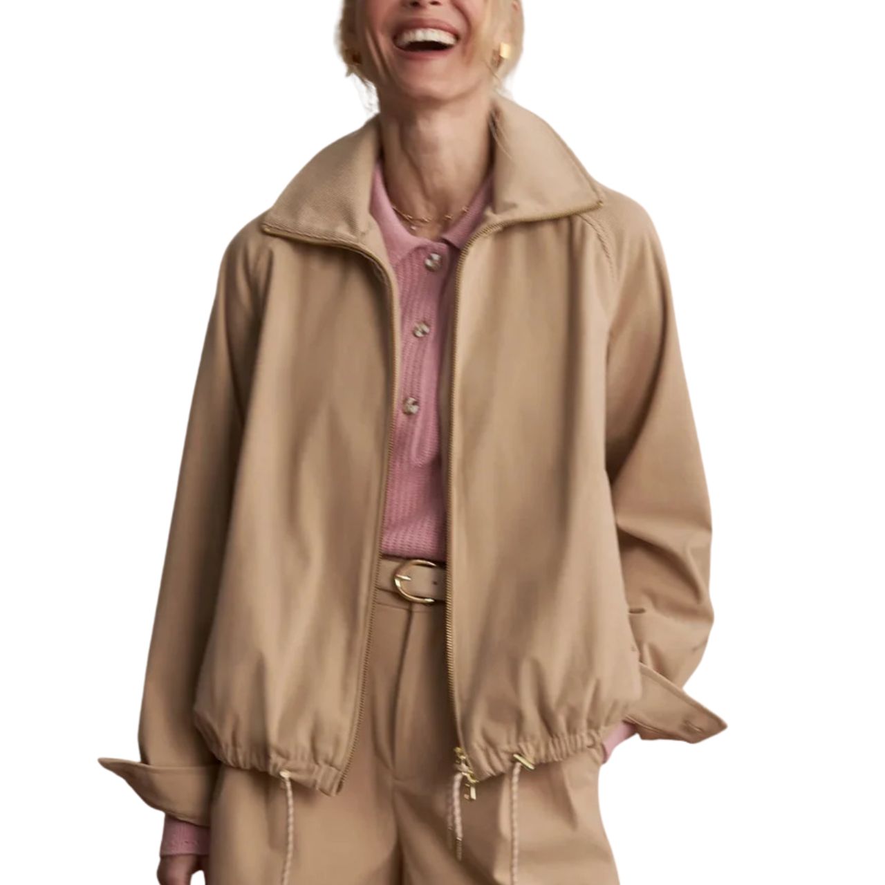 Nadina Blouson Jacket Taupe