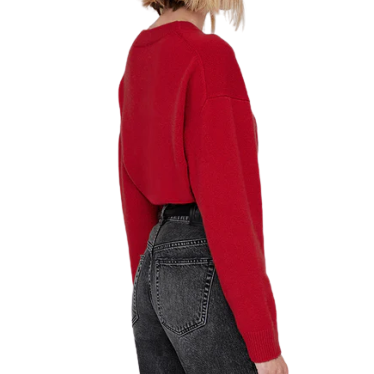 Lee Crew Sweater Scarlet Red