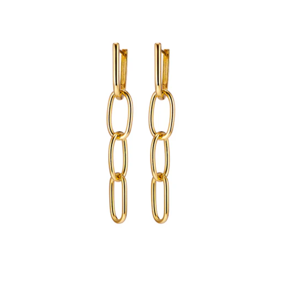 Link Drop Earring Gold