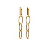 Link Drop Earring Gold