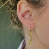 Link Drop Earring Gold