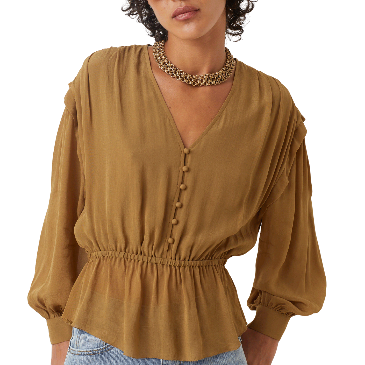 Linsay Blouse Kaki