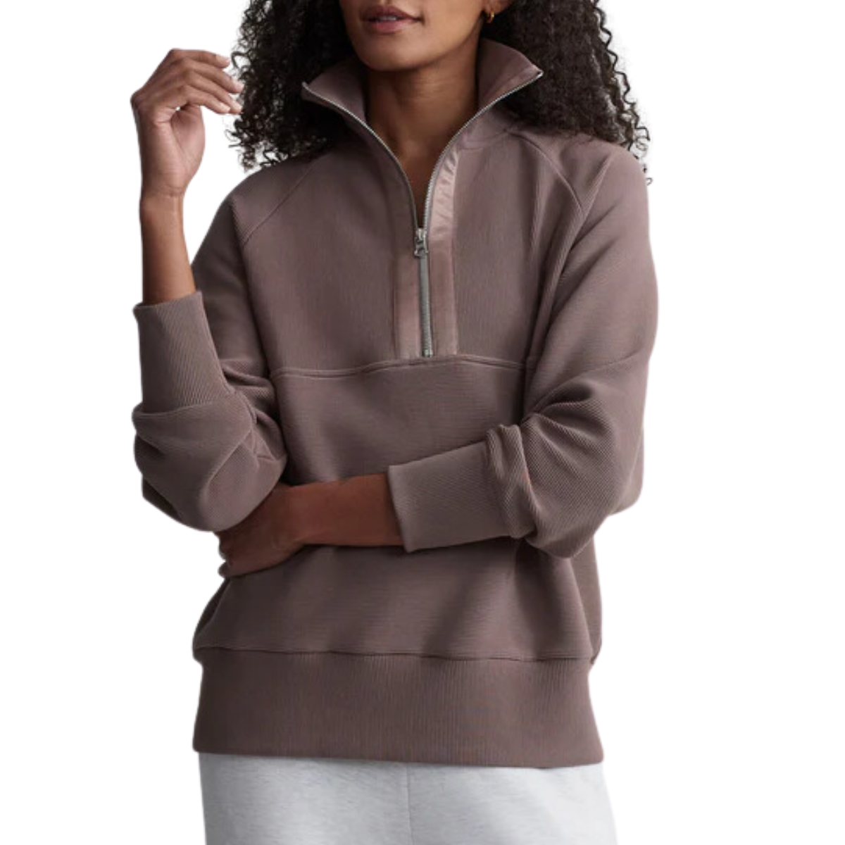 Lismore Longline Sweat Deep Taupe