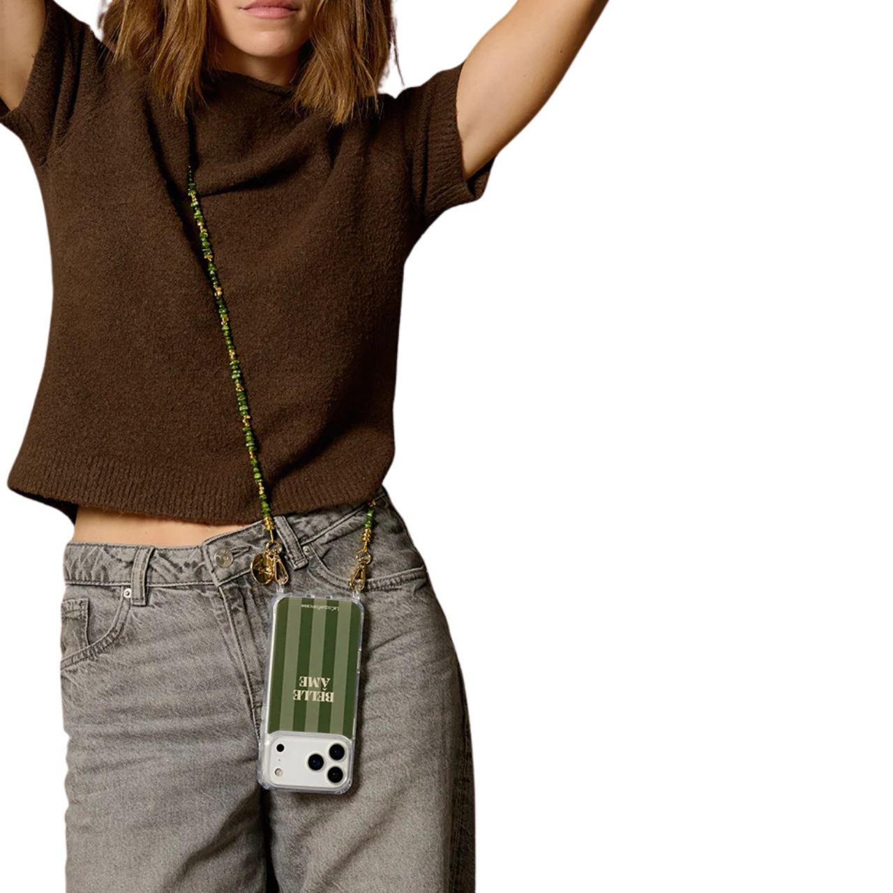 Liviya Khaki Long Chain 120cm