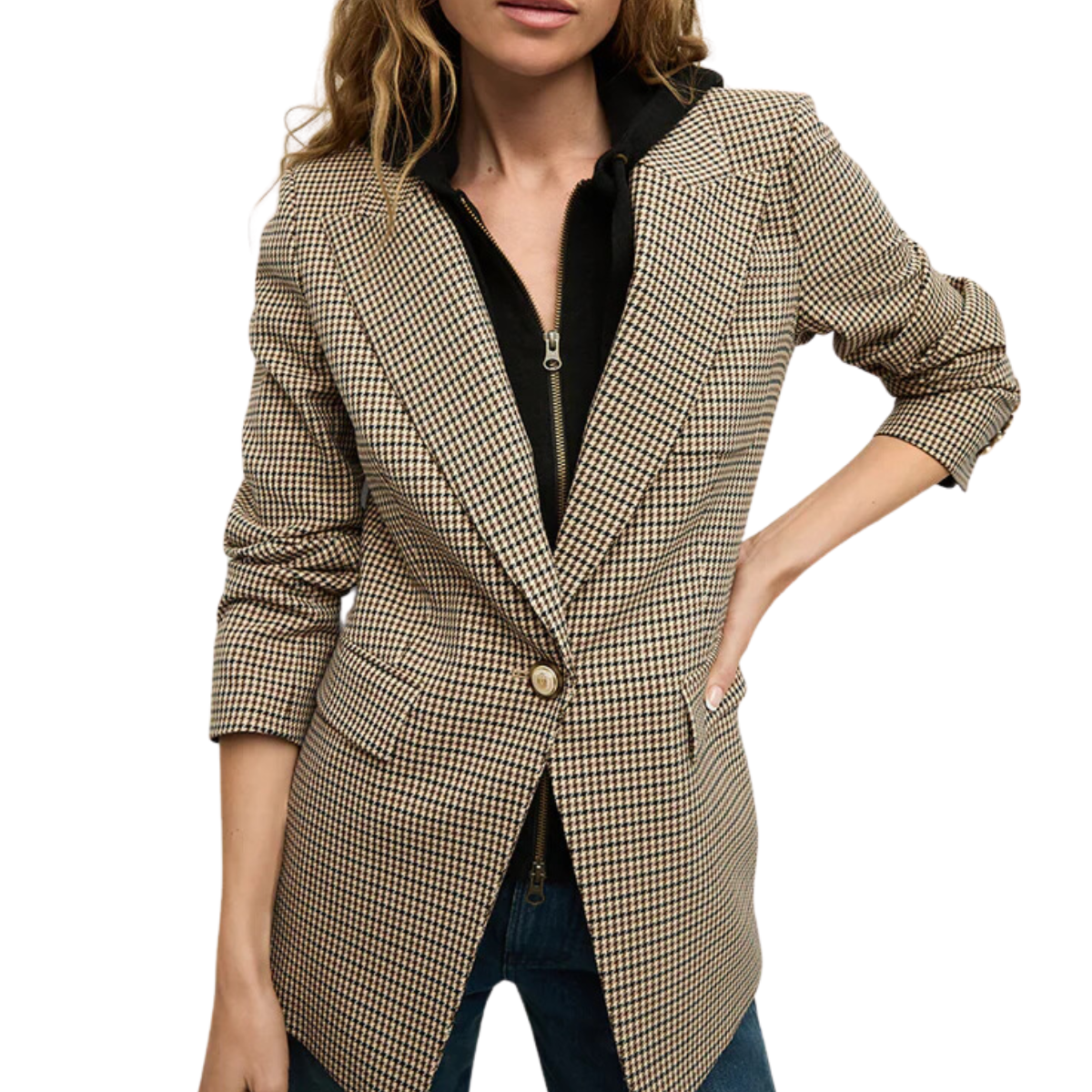 Livvy Dickey Jacket Sand Tweed