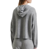 Lounge Knit Hoodie Grey