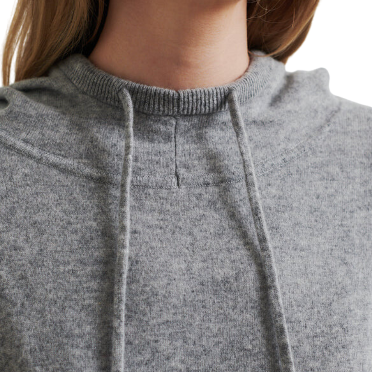 Lounge Knit Hoodie Grey