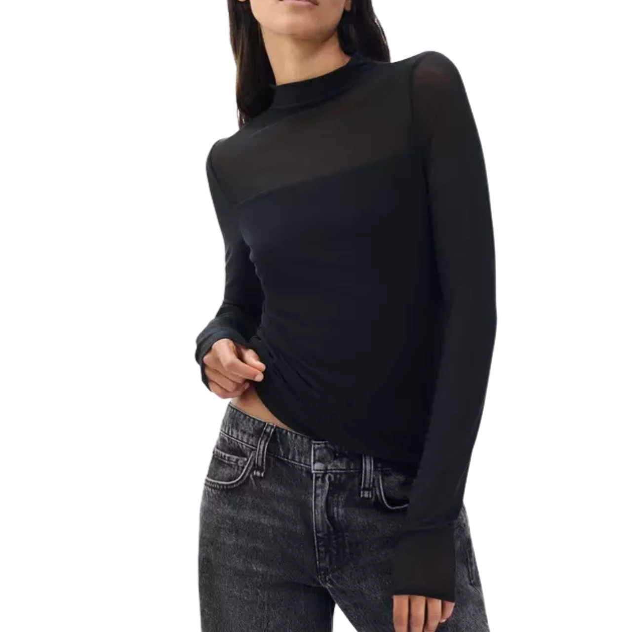 Luca LS Mockneck Black