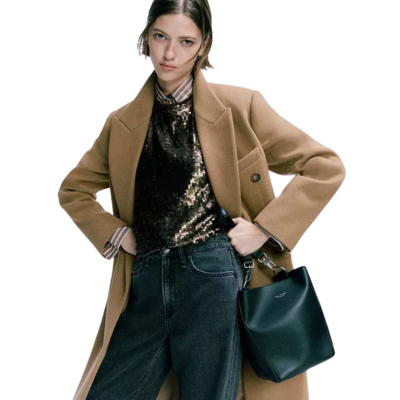 Lucy Sequin Tee Coffee