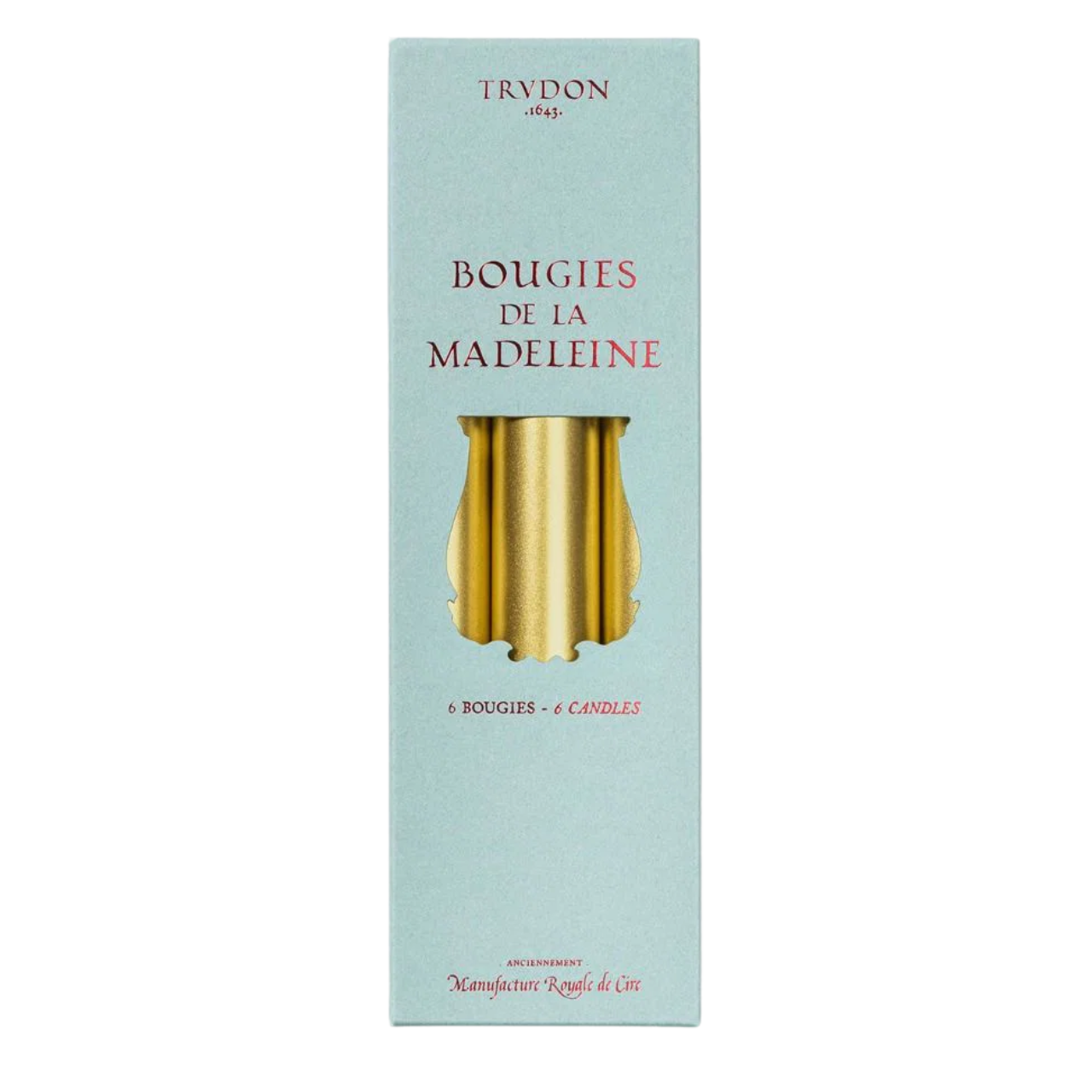 Madeleine Taper Candles Gold