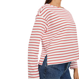 Macy Top Cherry Stripe