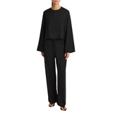 Maggie Black Satin Trousers
