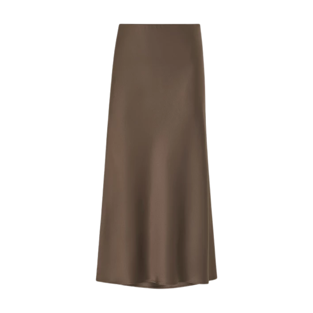 Aubree Satin Maxi Skirt Choco