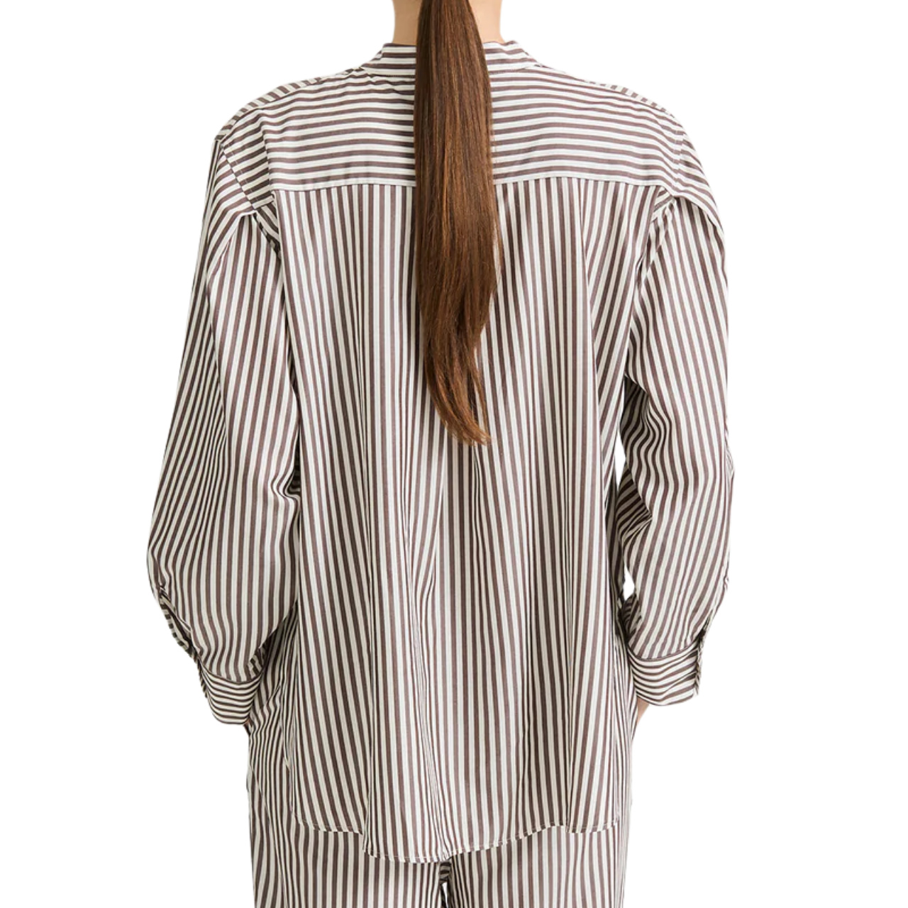 Mandria Shirt Brown Stripe