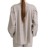 Mandria Shirt Brown Stripe