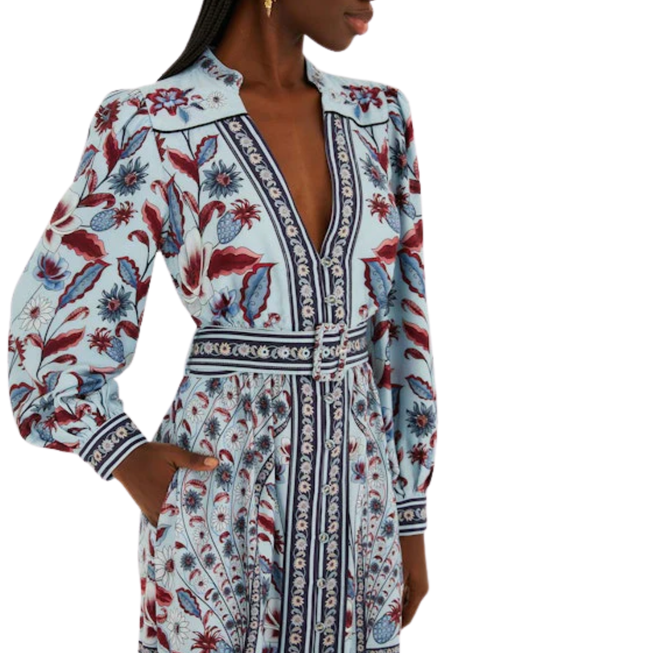 Marcelle Maxi Dress Soft Blue