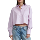Marin Cropped Shirt Lavender