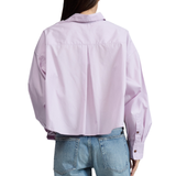 Marin Cropped Shirt Lavender