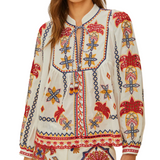 Mary Tiles Embroidered Blouse