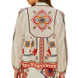 Mary Tiles Embroidered Blouse