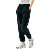 Megan Woven Jogger Black