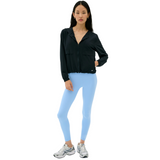Megan Woven Nylon Jacket Black