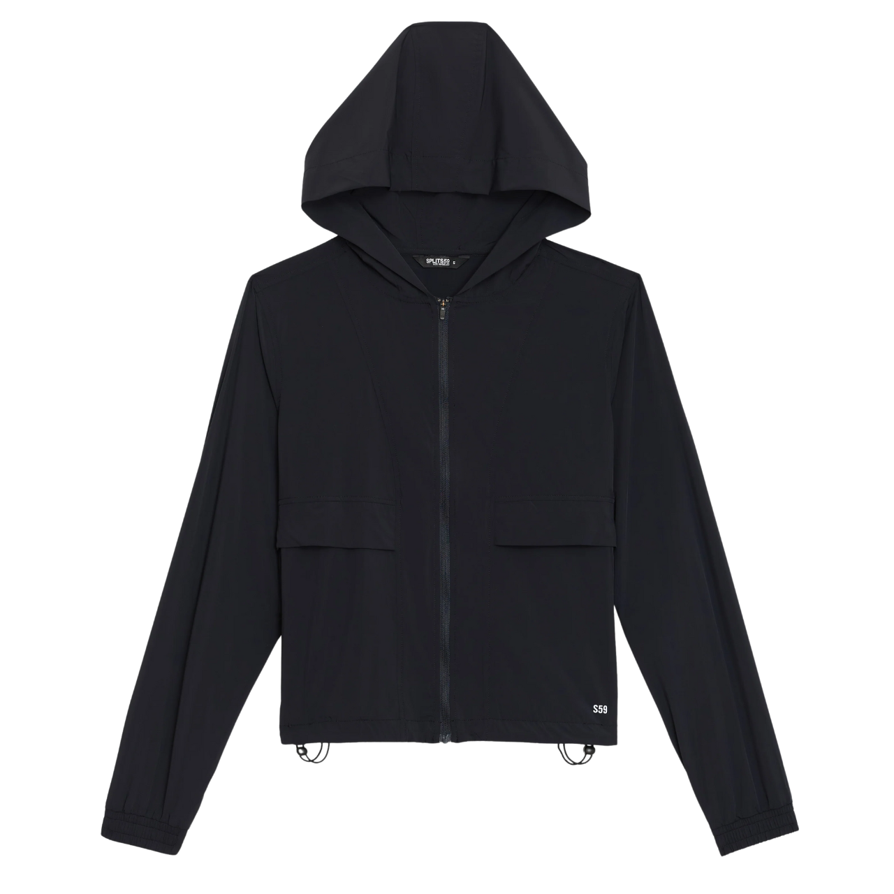 Megan Woven Nylon Jacket Black