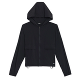 Megan Woven Nylon Jacket Black