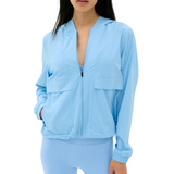 Megan Woven Nylon Jacket Skylight