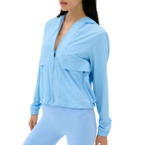 Megan Woven Nylon Jacket Skylight