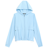Megan Woven Nylon Jacket Skylight