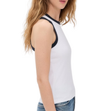Mia Ringer Tank White