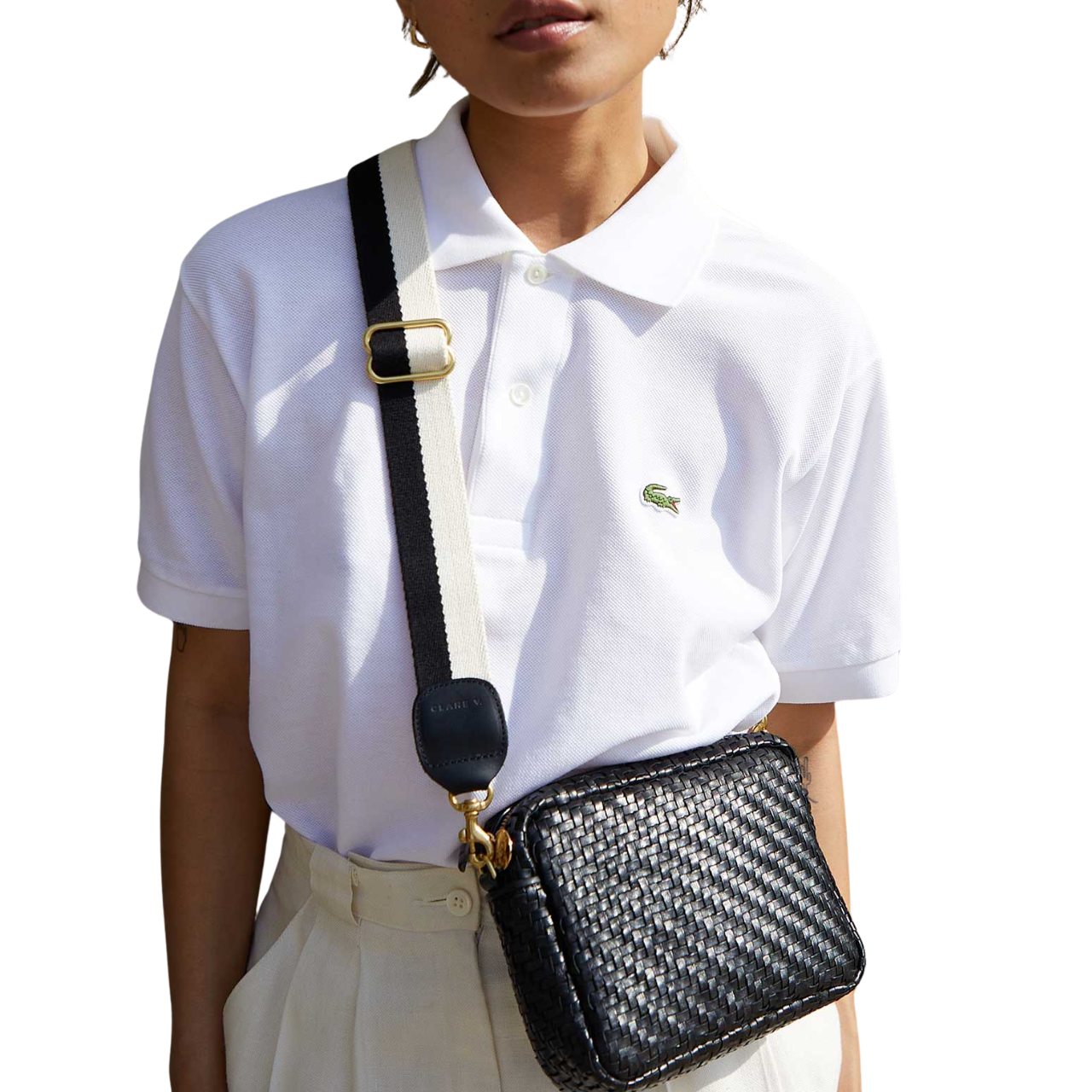 Midi Sac Woven ZigZag Black