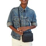 Midi Sac Woven ZigZag Black