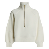 Milano Half Zip Sweat Ivory