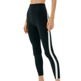 Miles High Waist Rigor 7/8 Black/White