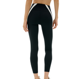 Miles High Waist Rigor 7/8 Black/White