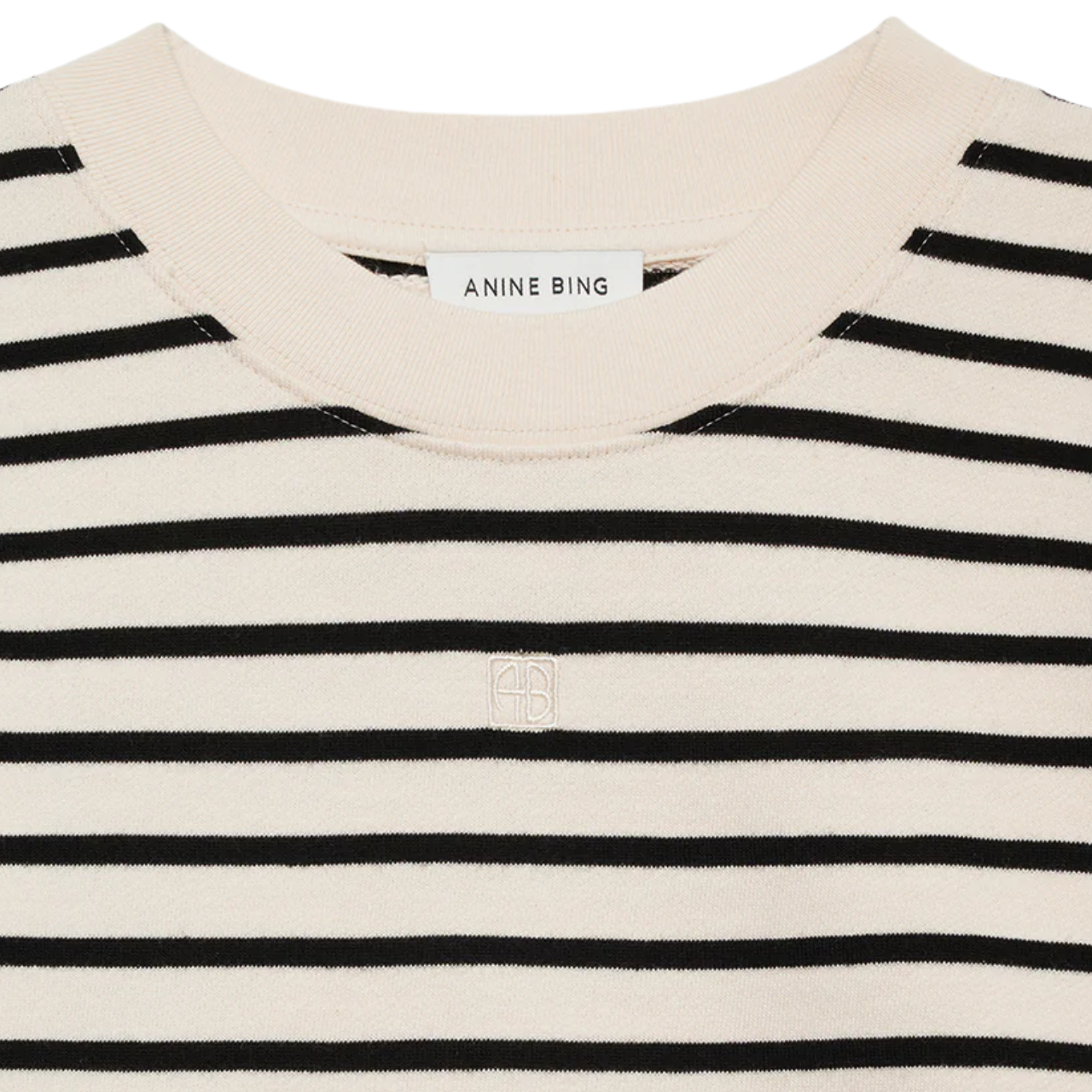 Mona Dress Black Stripe French Terry