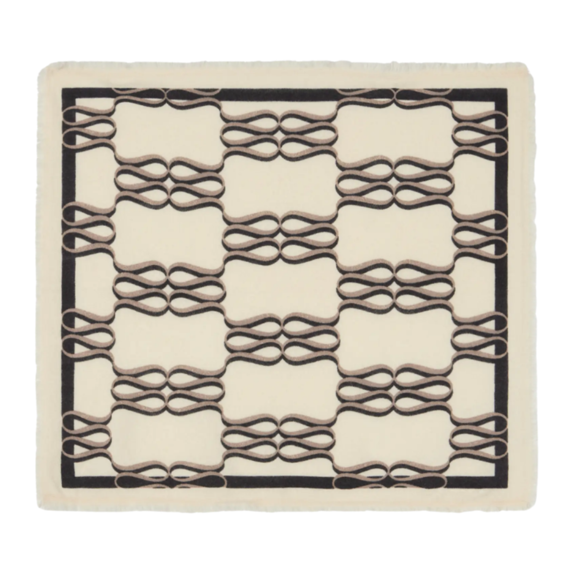 Monogram Cashmere Scarf Cream