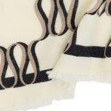 Monogram Cashmere Scarf Cream