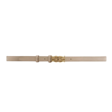 Monogram Leather Belt Light Taupe