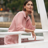 Morwenna Rose Knit Half Zip Sweater