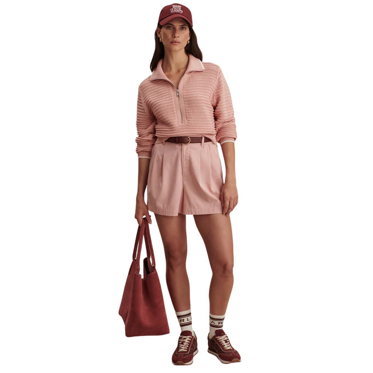 Morwenna Rose Knit Half Zip Sweater