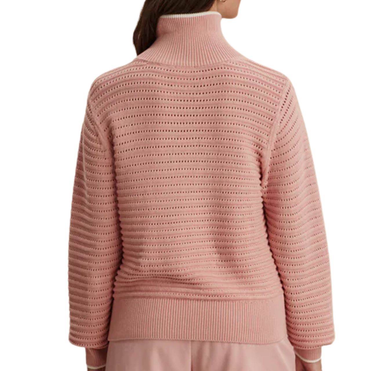 Morwenna Rose Knit Half Zip Sweater