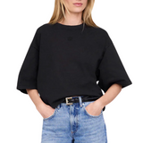 Myers Cropped Tee Faded Black